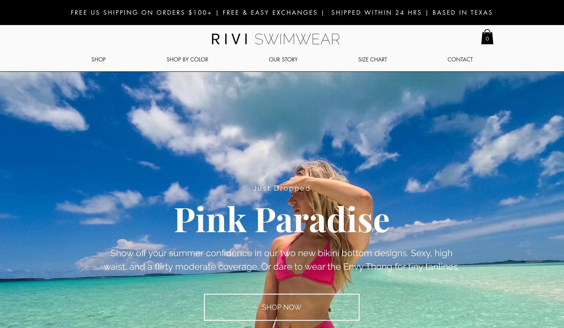 Rivi Swimwear-small business websites