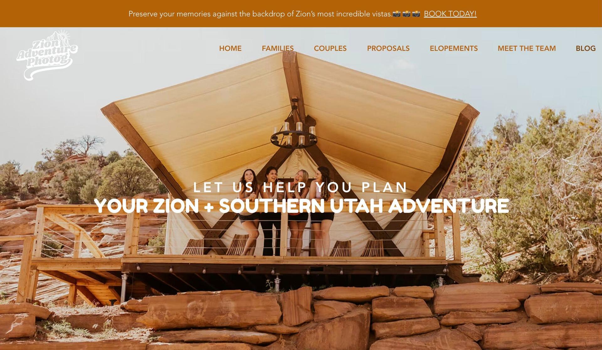 Zion Adventure Photog-+blog design examples+