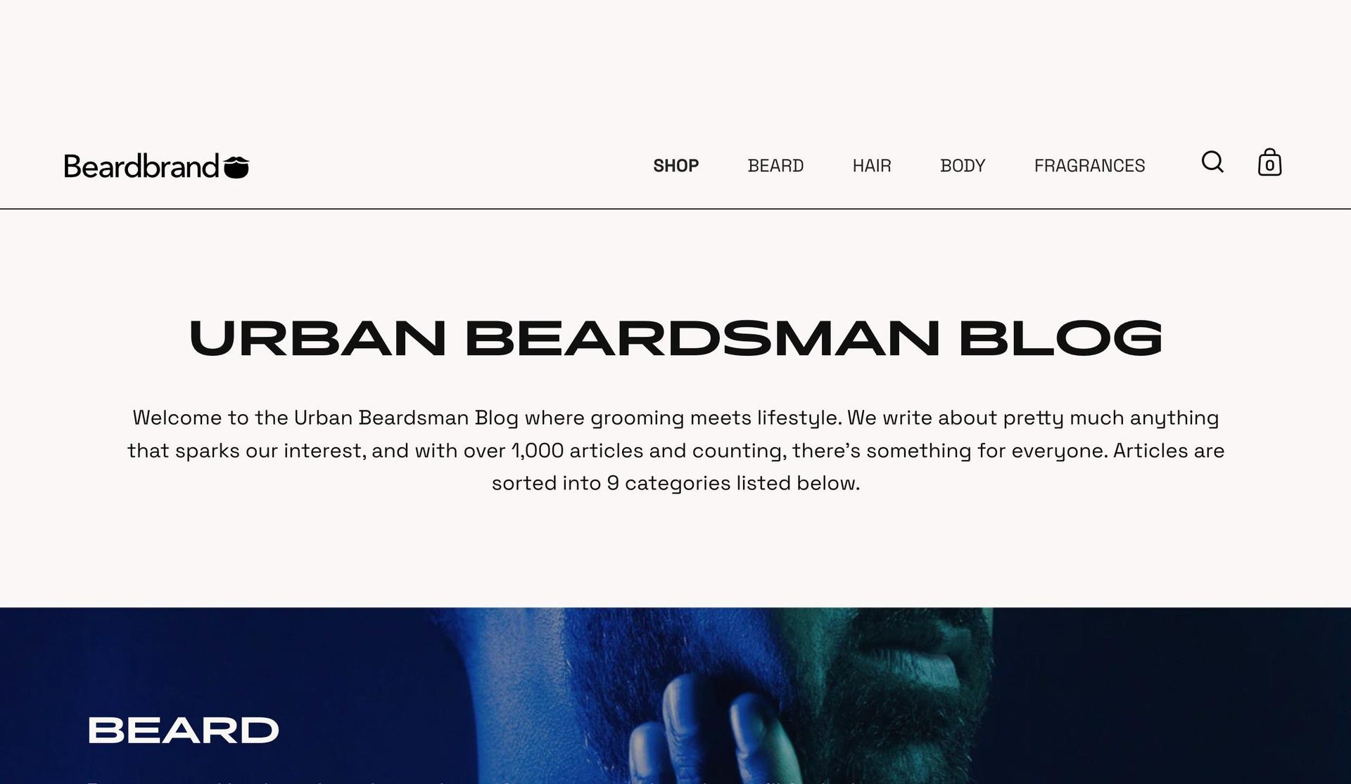 Beardbrand-+blog design examples+