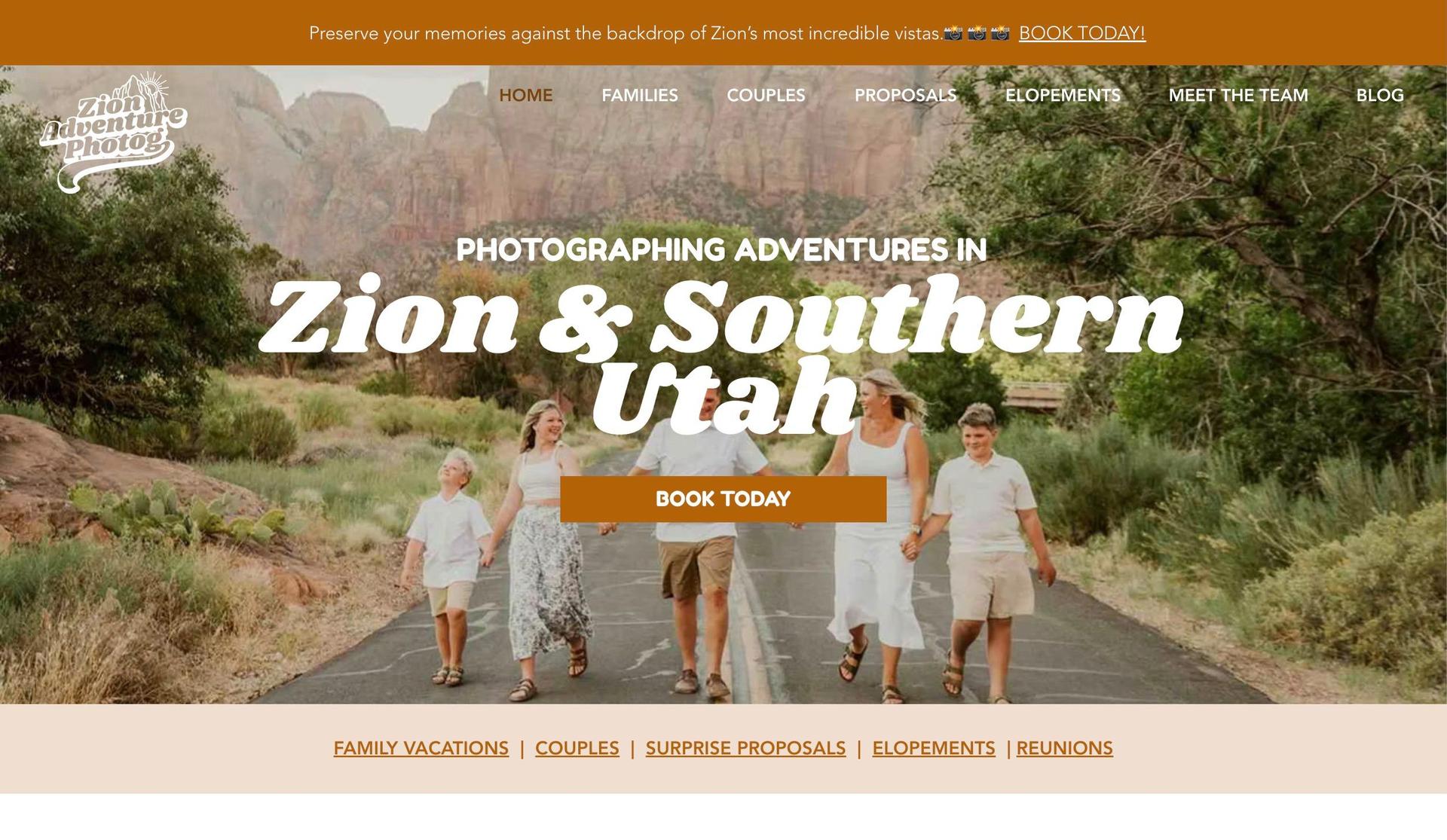 Zion Adventure Photog-brown websites