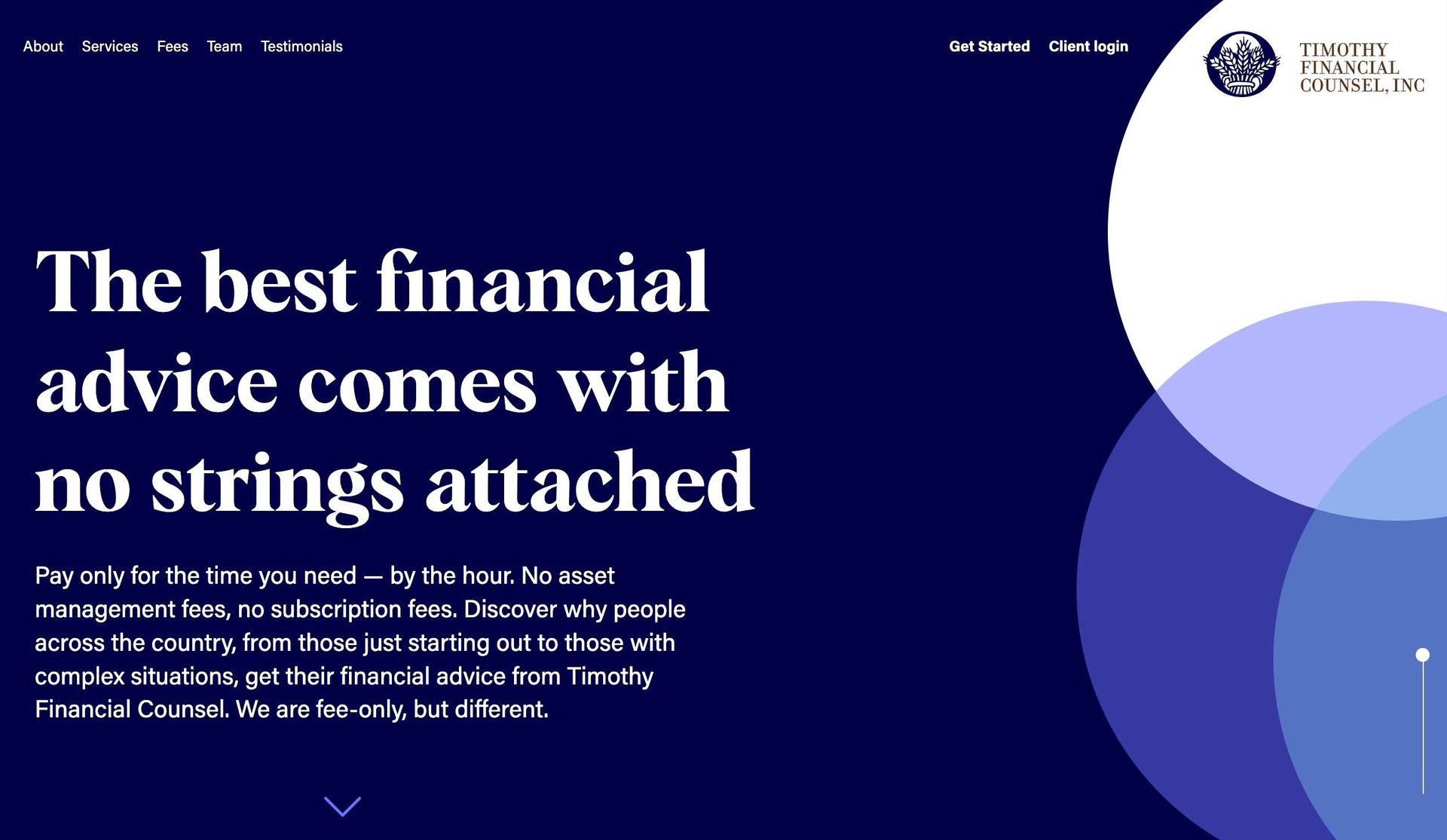 Timothy Financial-blue websites