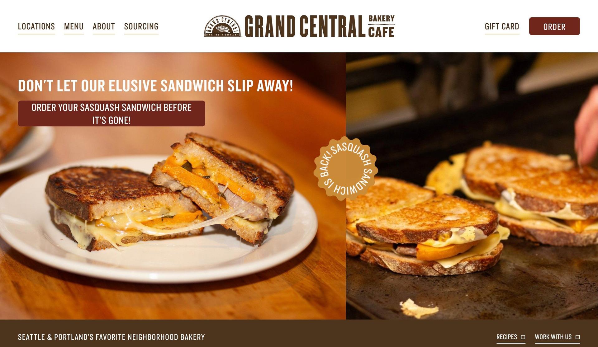 Grand Central Bakery-brown websites