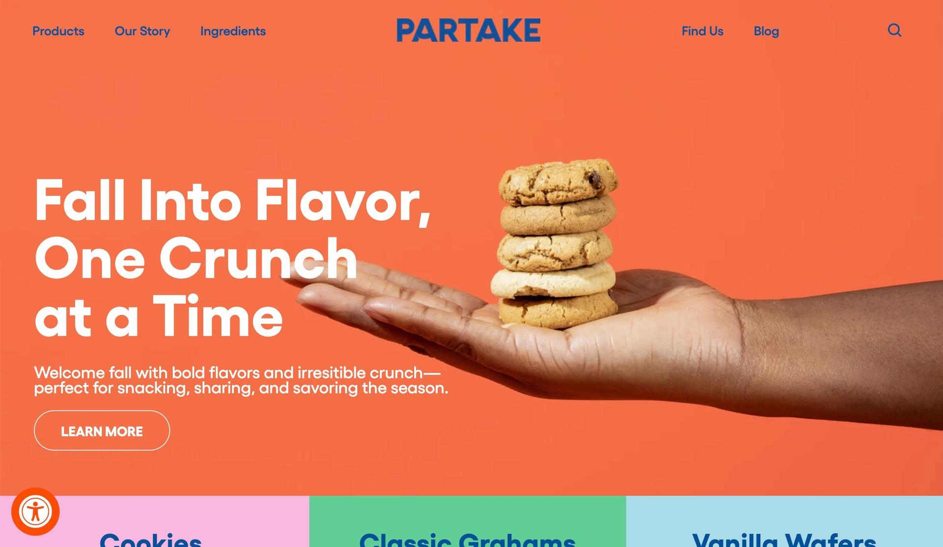 Partake Foods-bakery websites