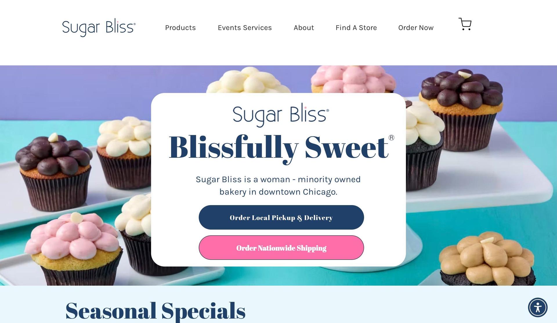 Sugar Bliss Cakes-bakery websites