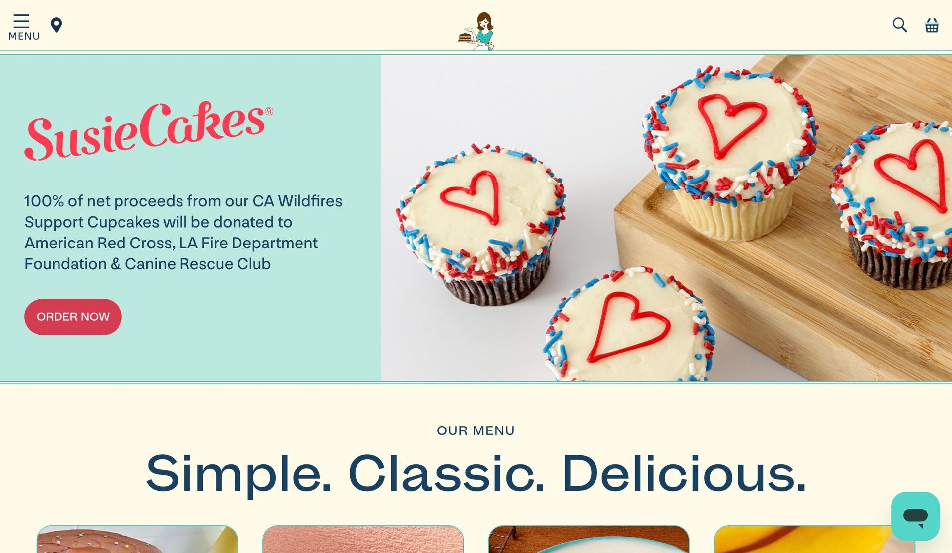 SusieCakes-bakery websites