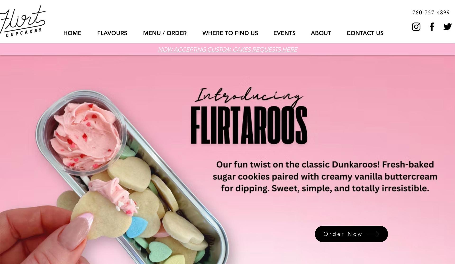 Flirt Cupcakes-bakery websites