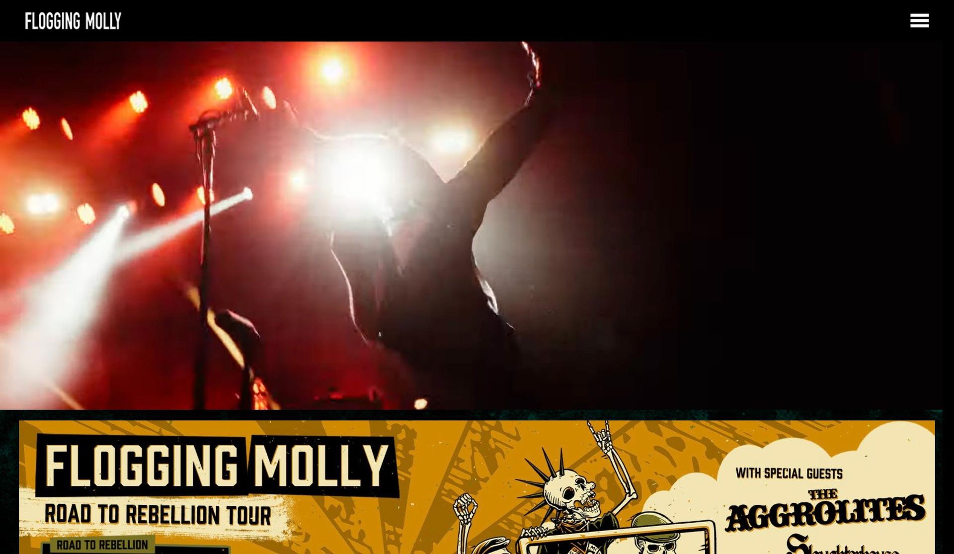 Flogging Molly-band websites