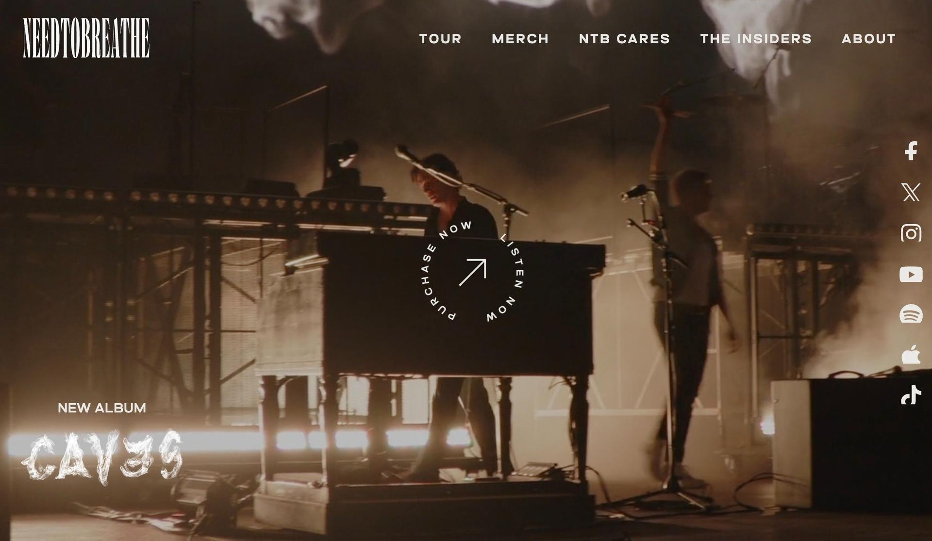 NEEDTOBREATHE-band websites