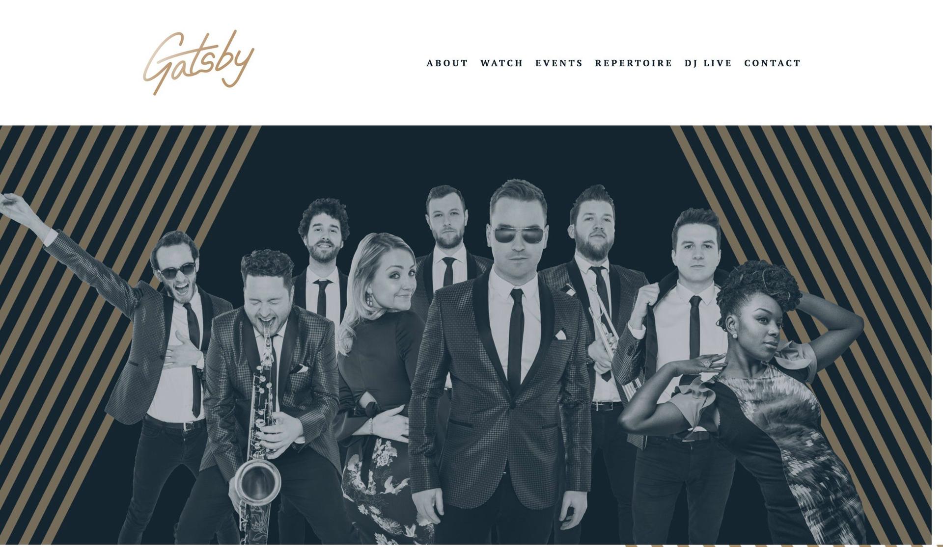 Gatsby Band-band websites