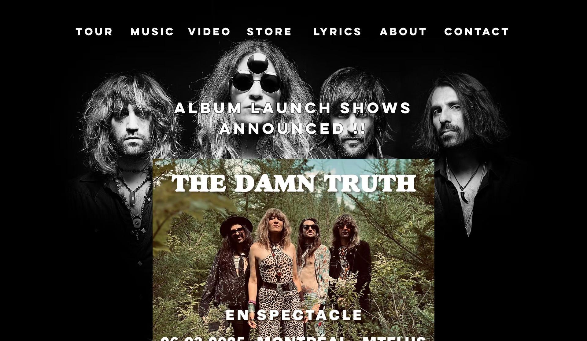 The Damn Truth-band websites