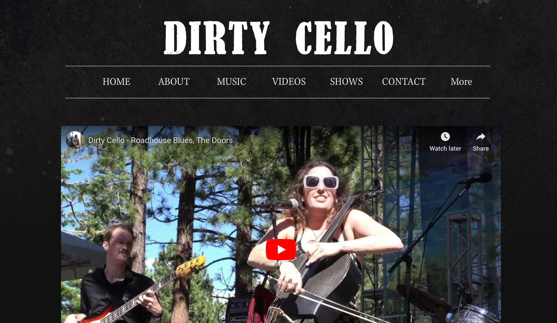 Dirty Cello-band websites