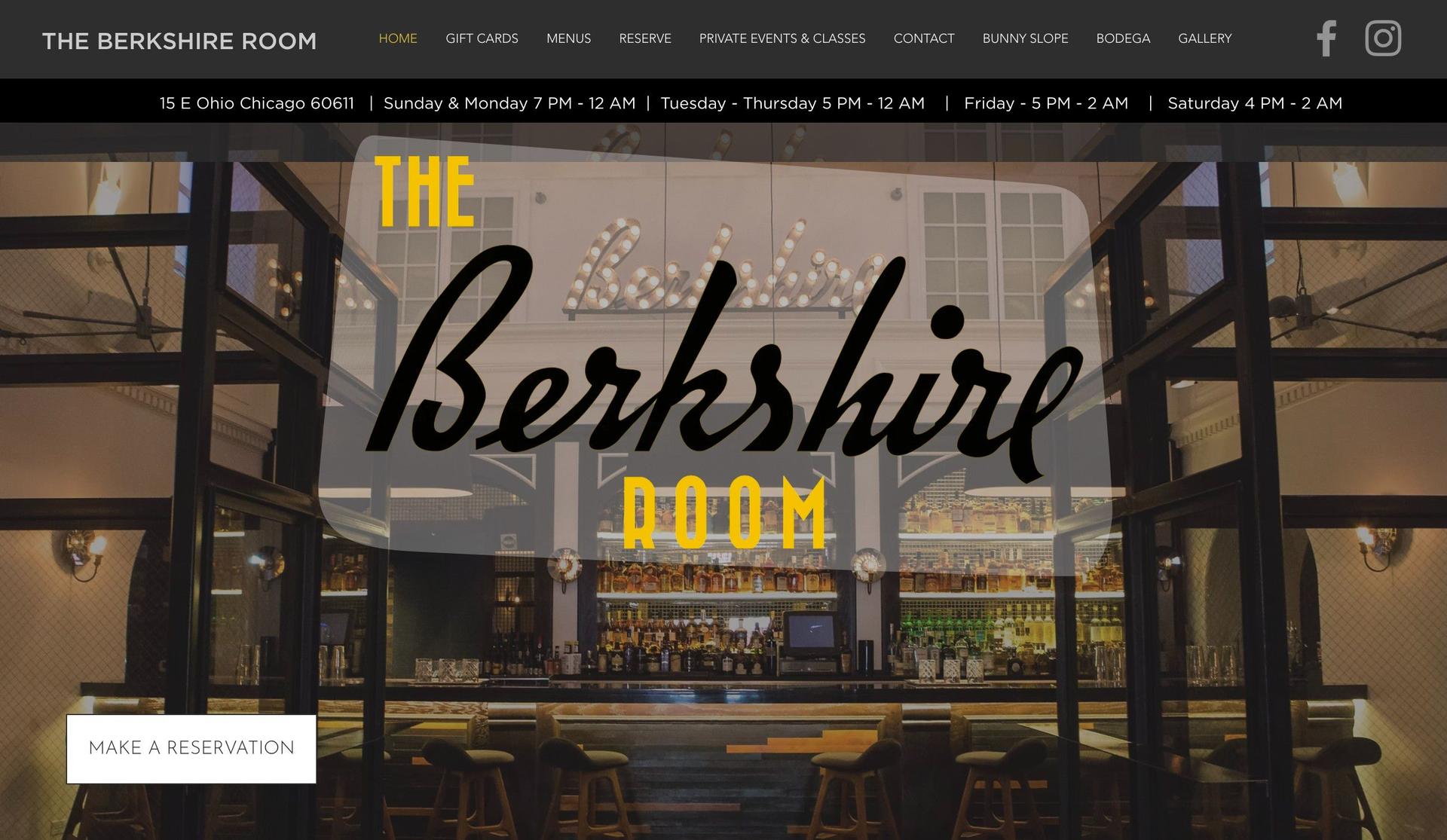 The Berkshire Room-bar websites