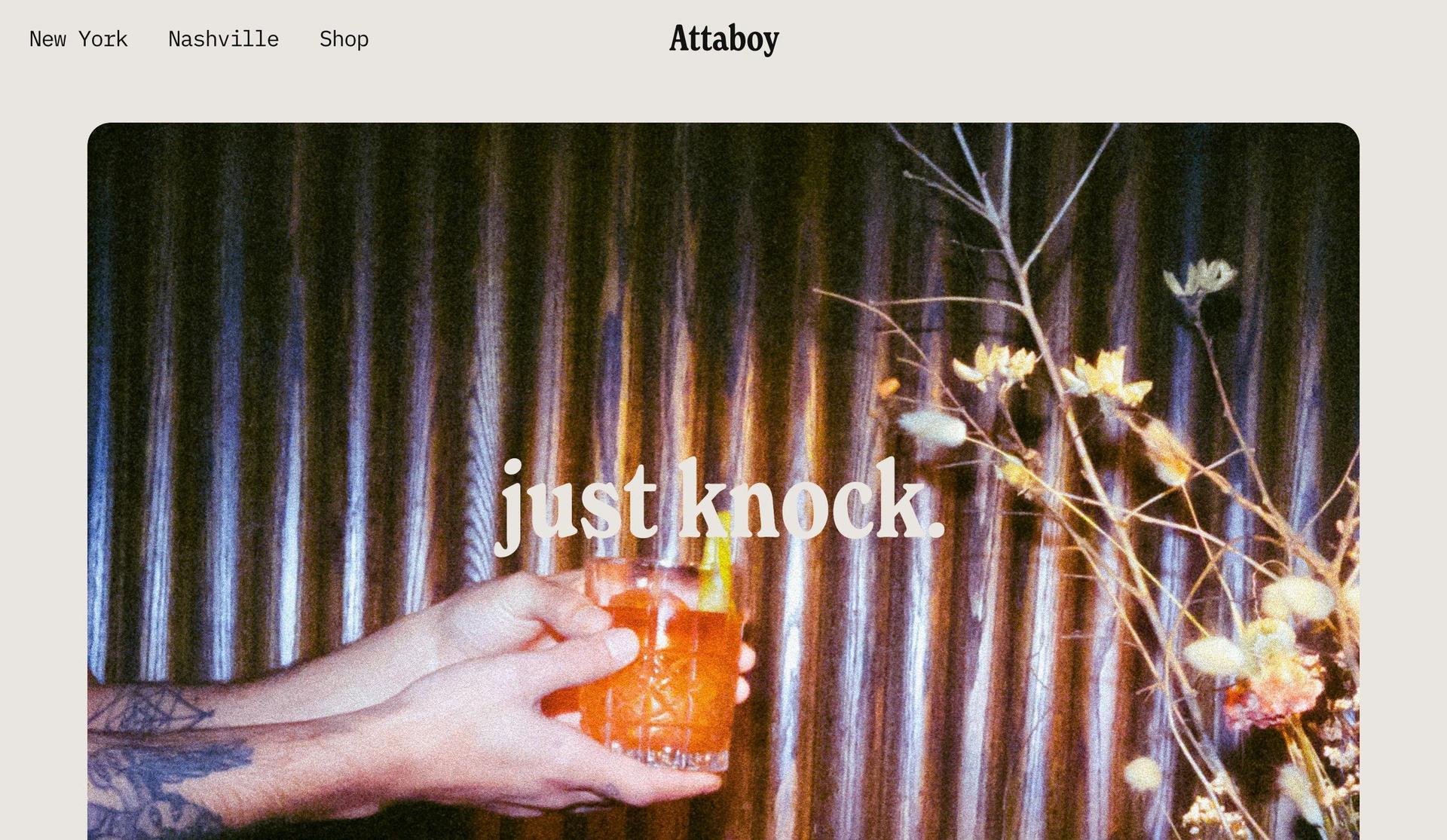 Attaboy-bar websites