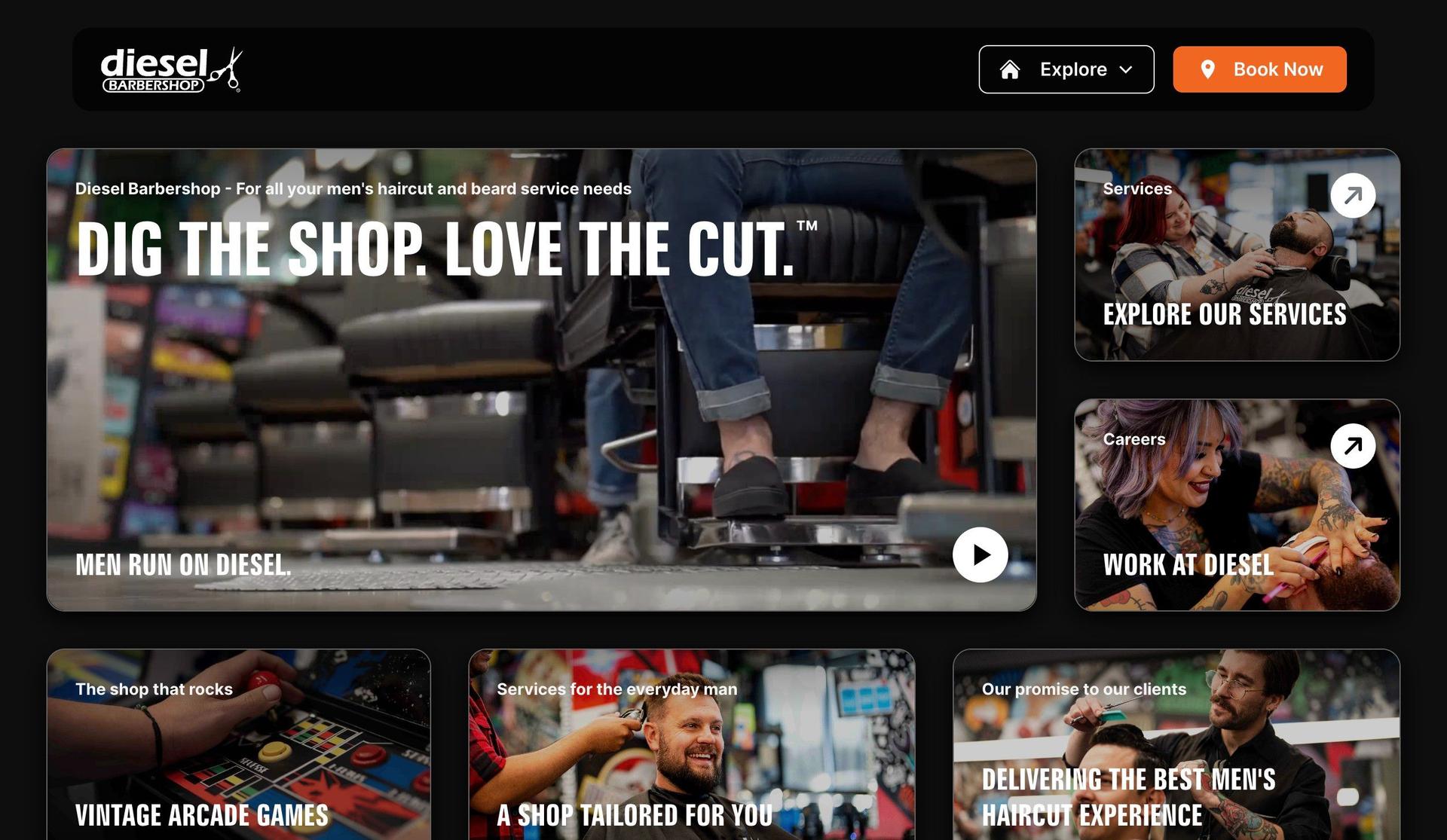 Diesel Barbershop-barbershop websites