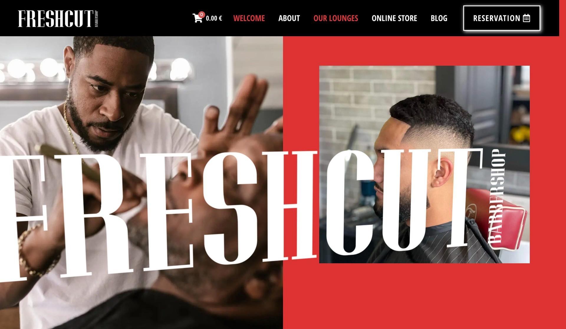 Freshcut Barbershop-barbershop websites