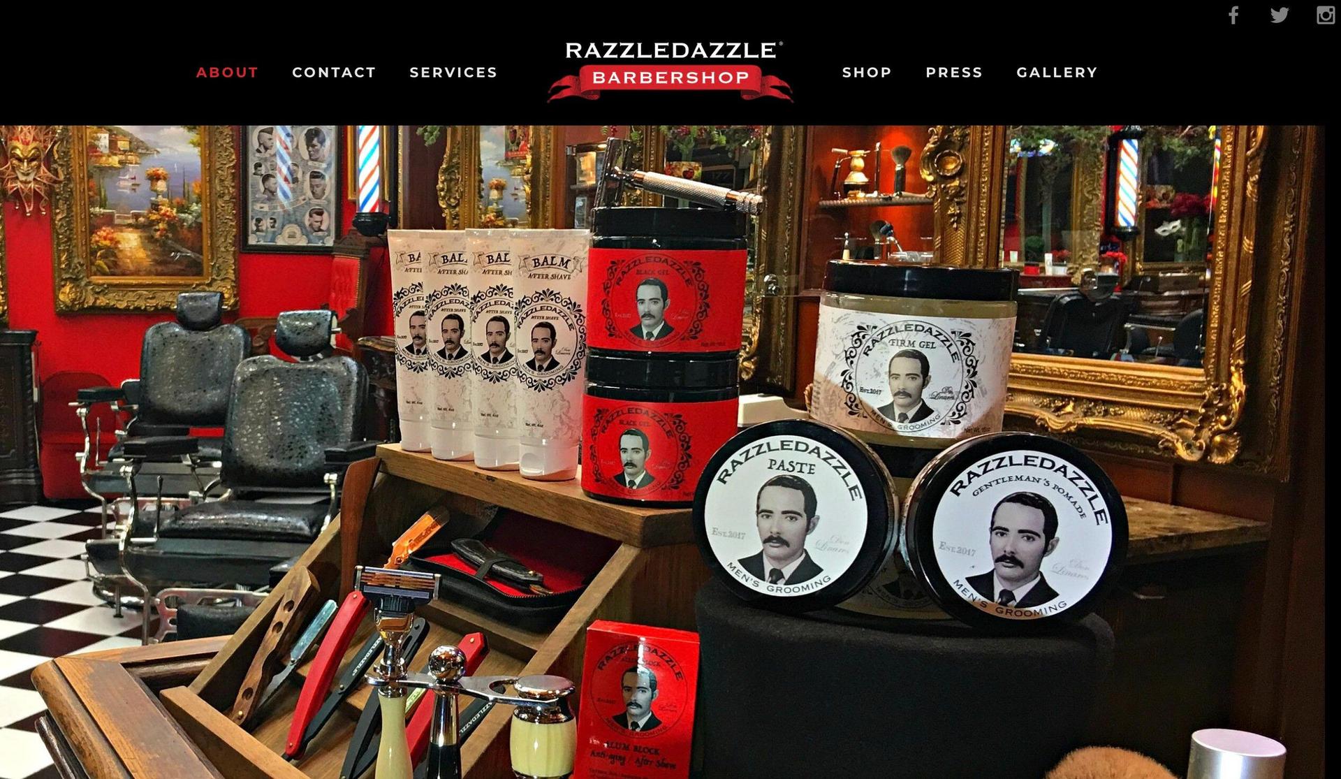 Razzle Dazzle Barbershop-barbershop websites