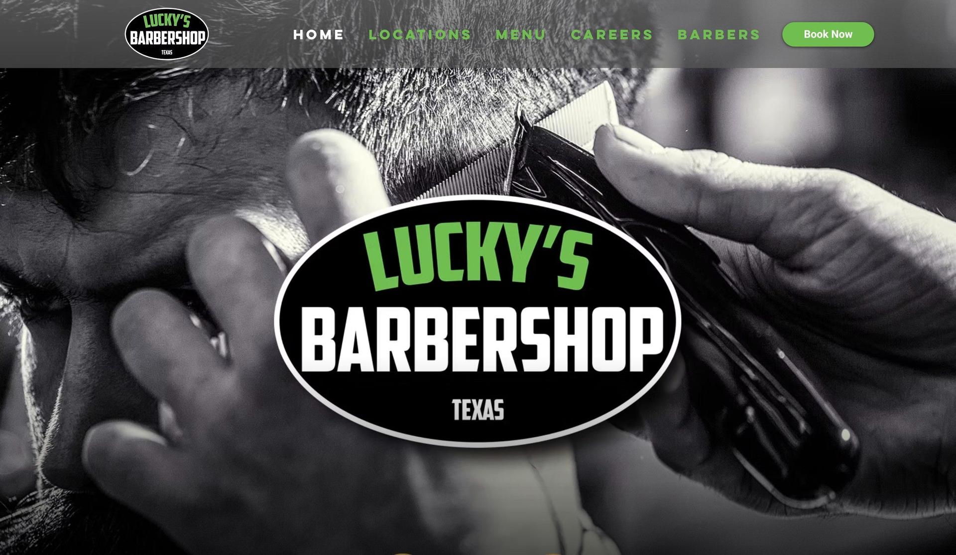 Lucky's Barbershops-barbershop websites