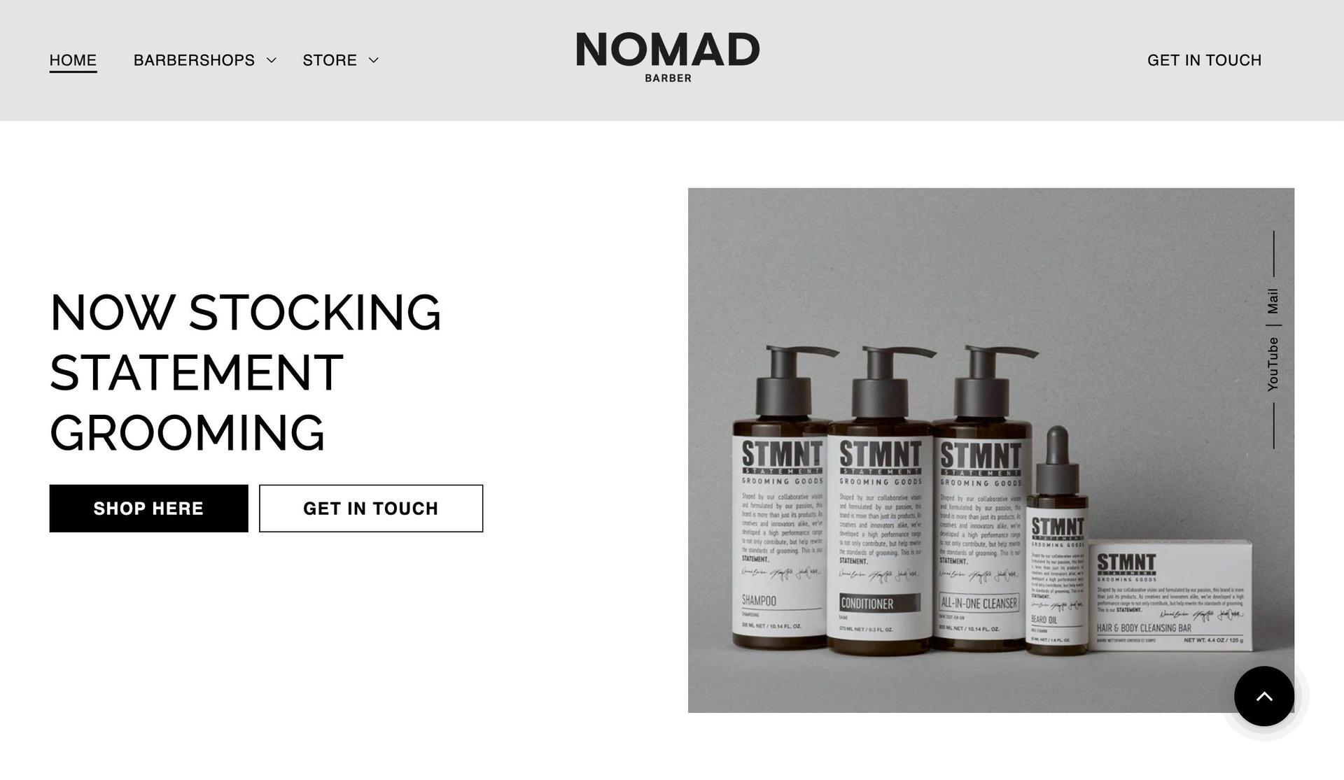 Nomad Barber-barbershop websites