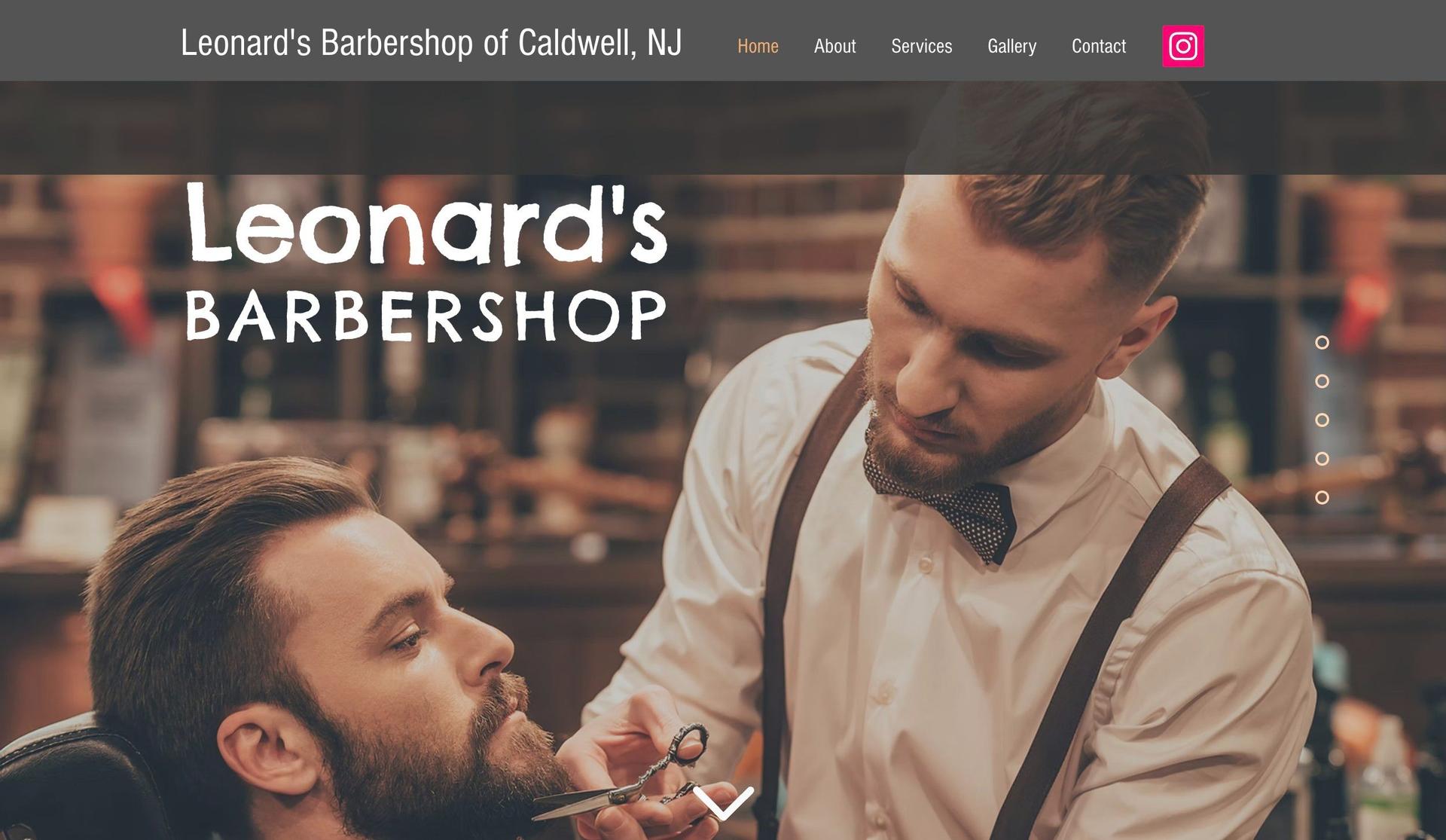 Leonard's of Caldwell-barbershop websites