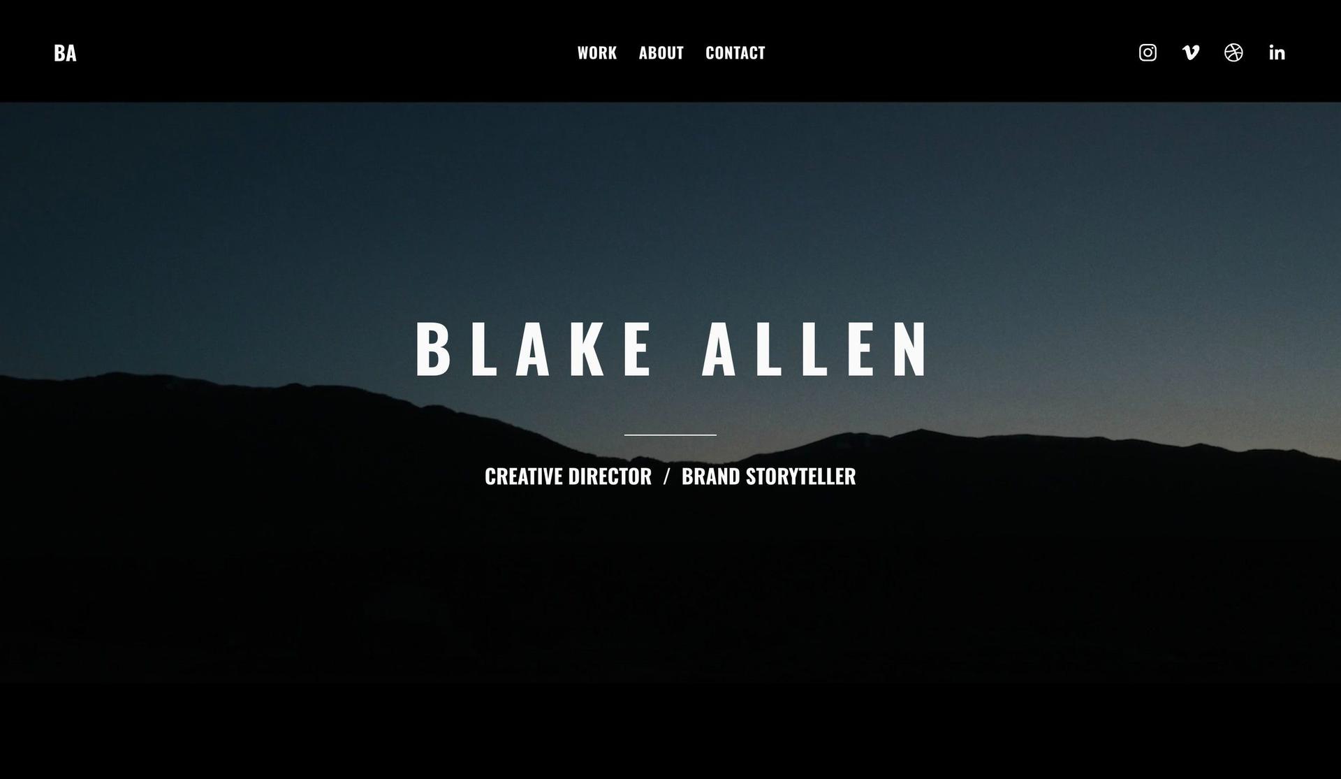 Blake Allen Design-black websites