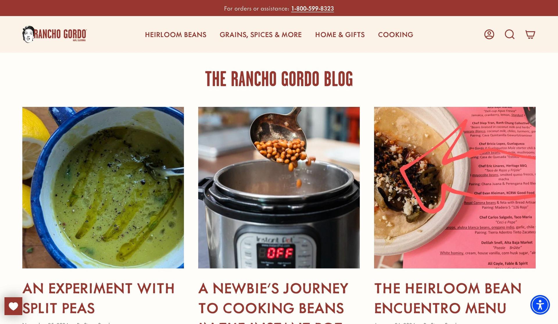 Rancho Gordo-+blog design examples+