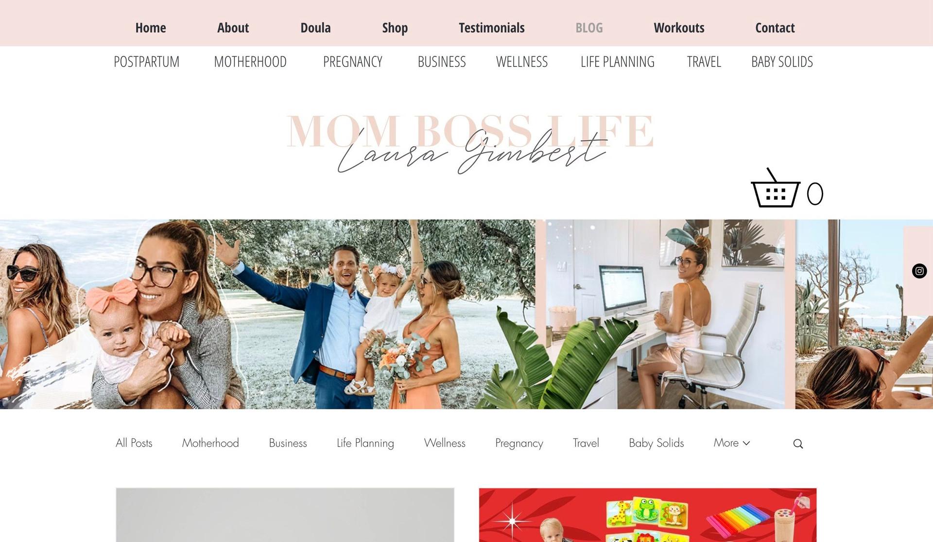 Mom Boss Life-+blog design examples+