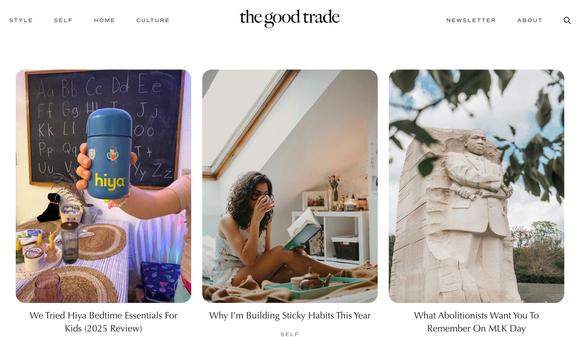 The Good Trade-+blog design examples+