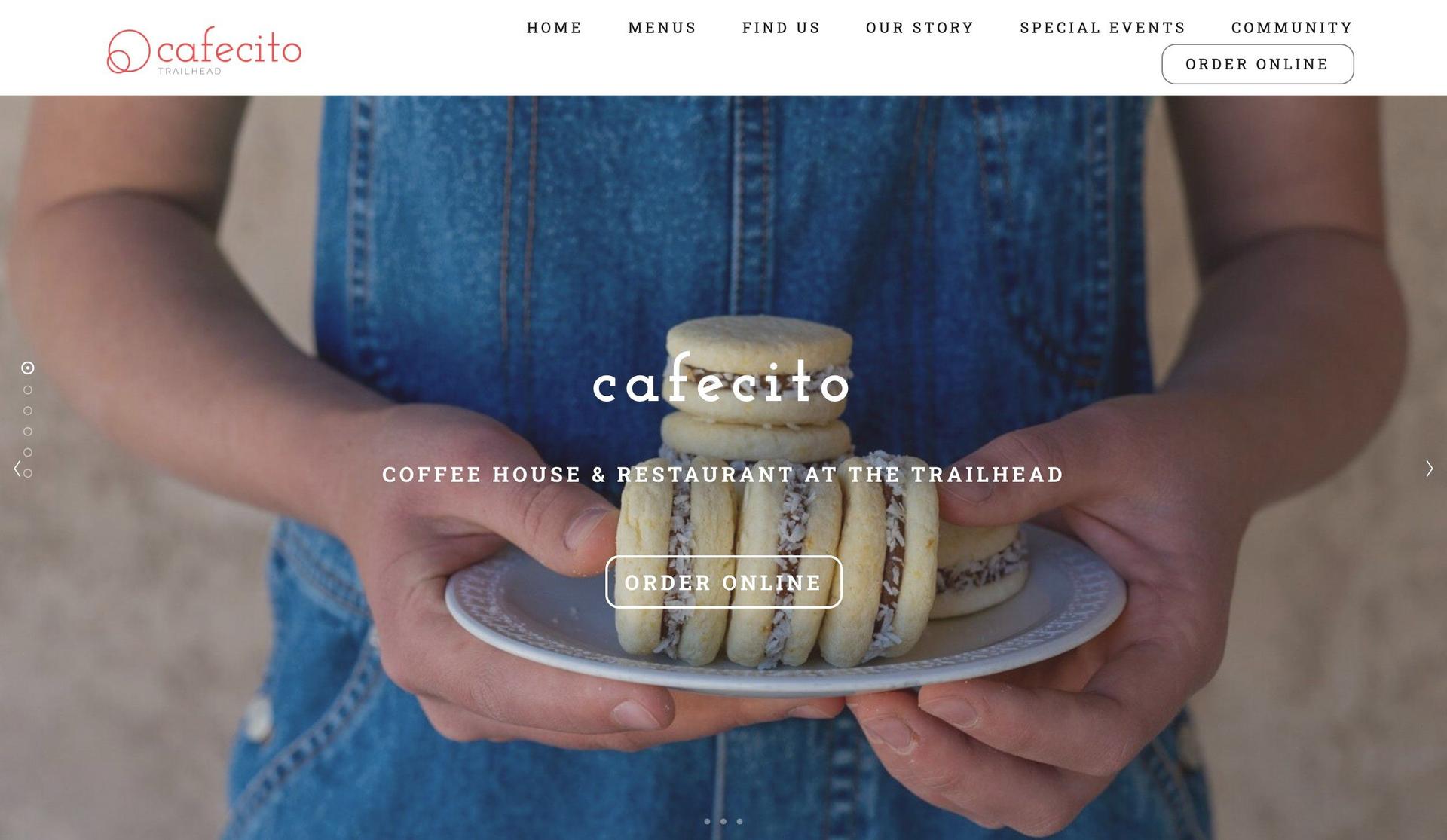 Cafecito Santa Fe-coffee shop websites