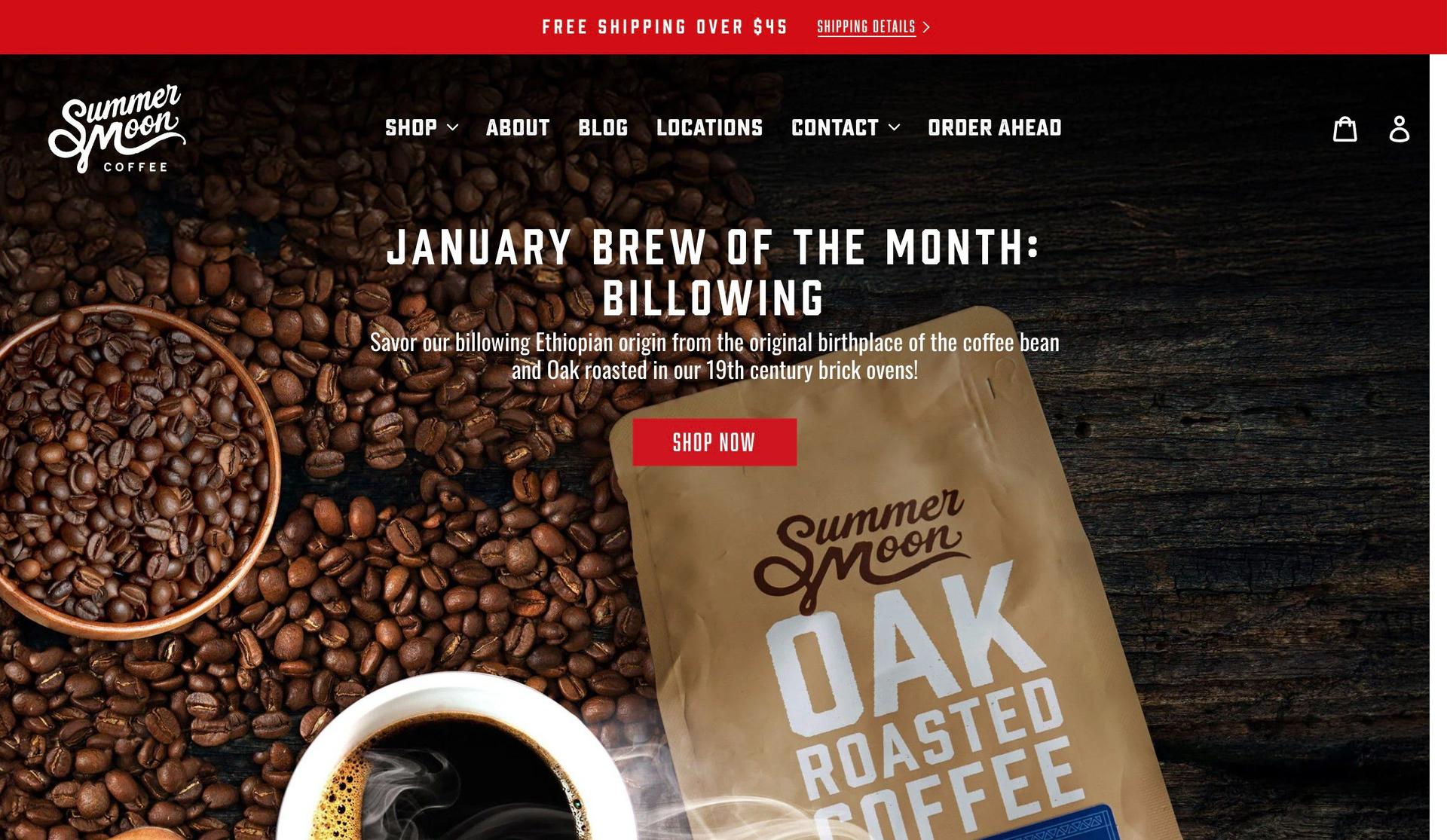 Summer Moon Coffee-coffee shop websites