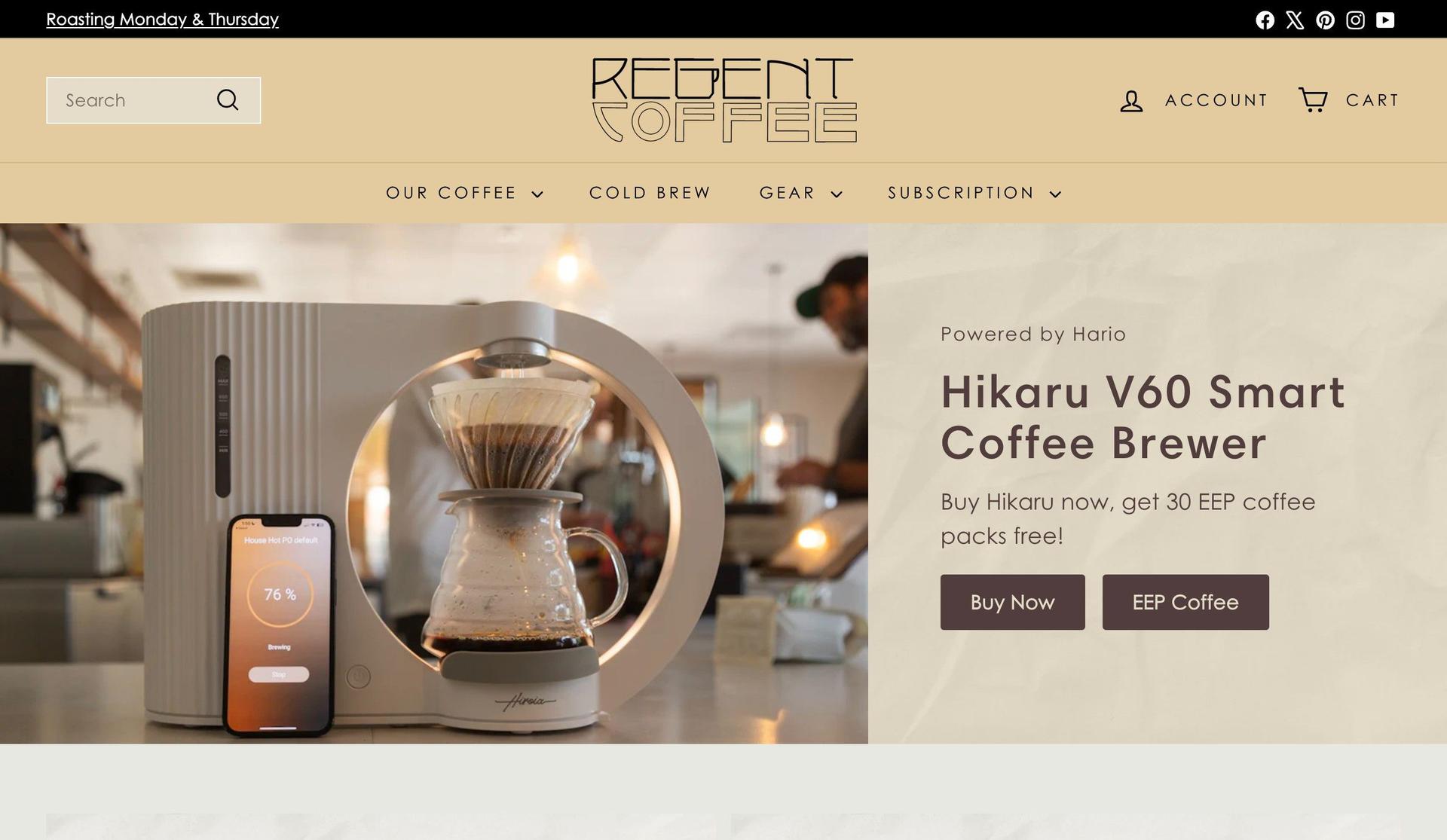 Regent Coffee-coffee shop websites