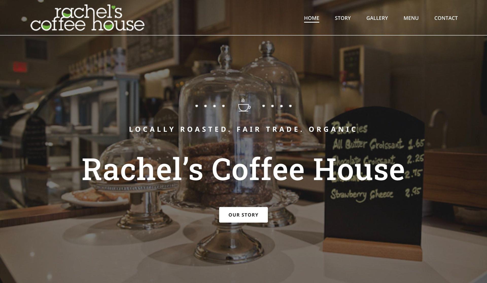 Rachel's Coffeehouse-coffee shop websites