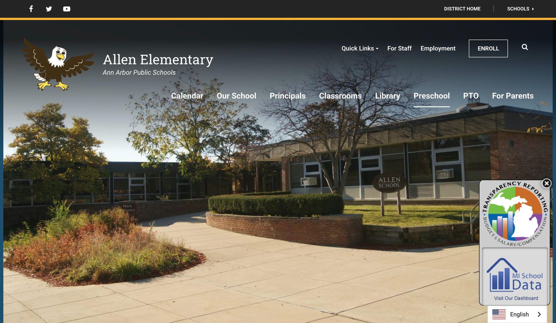 Allen School-canva website examples