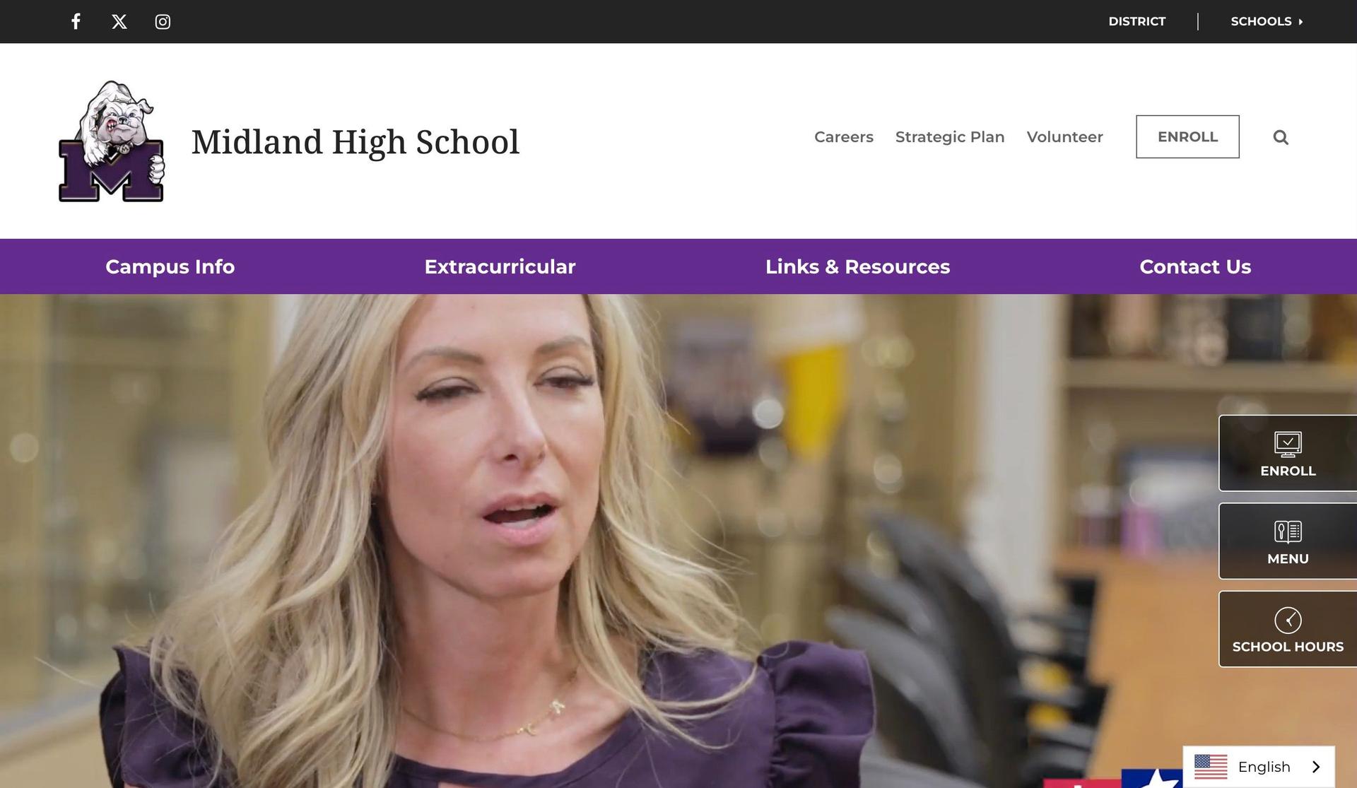 Midland High School-canva website examples