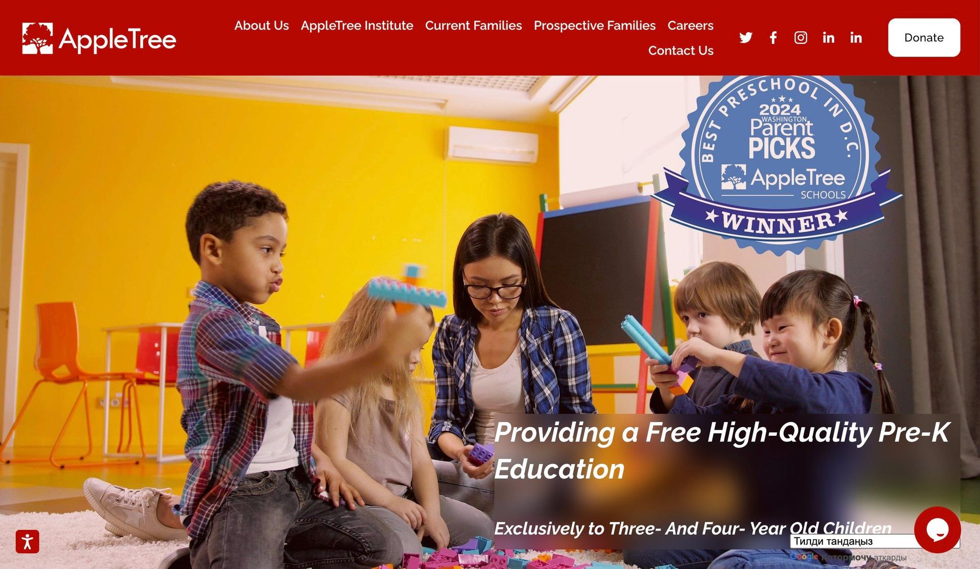 Appletree Institute-daycare websites