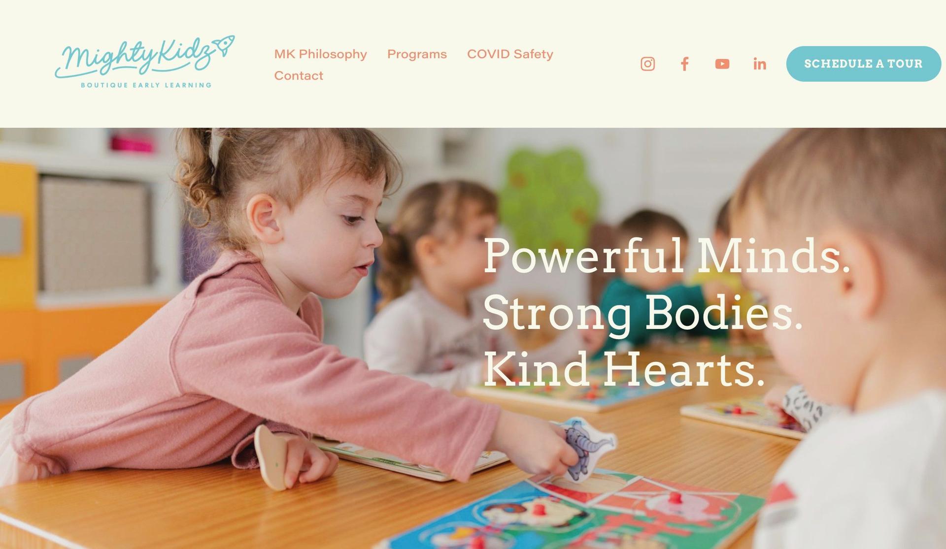 Mighty Kidz-daycare websites