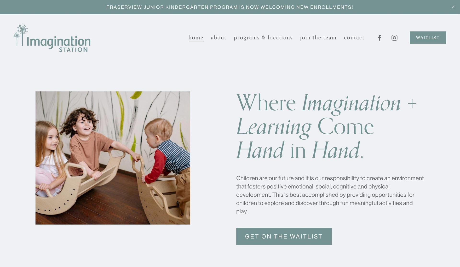 Imagination Station Childcare-daycare websites