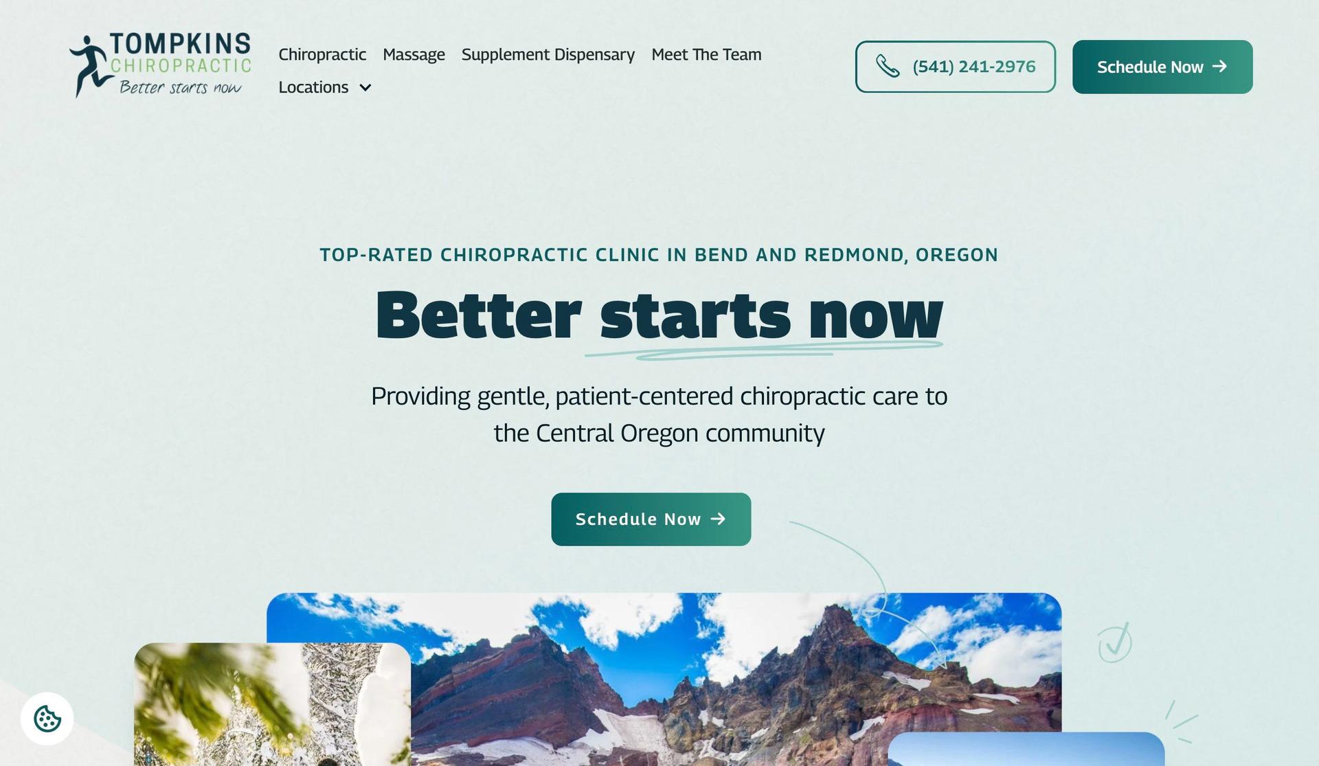 Dr. Tompkins Bend-chiropractic website designs