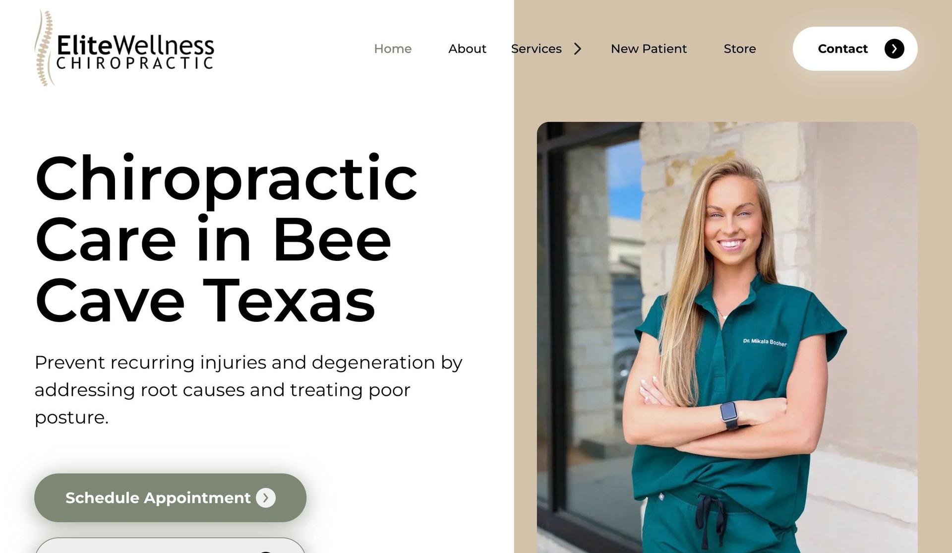 Elite Wellness Chiropractic-chiropractic website designs