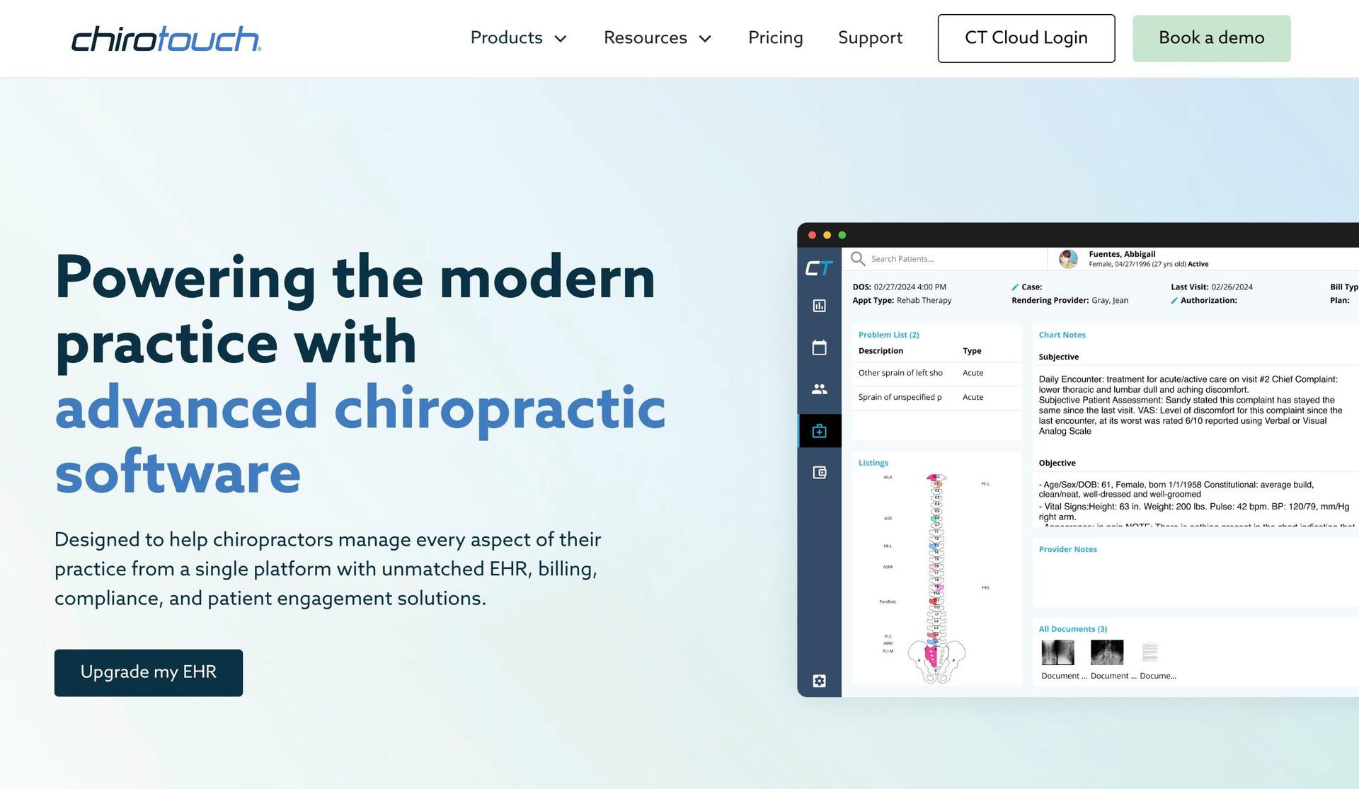 ChiroTouch-chiropractic website designs