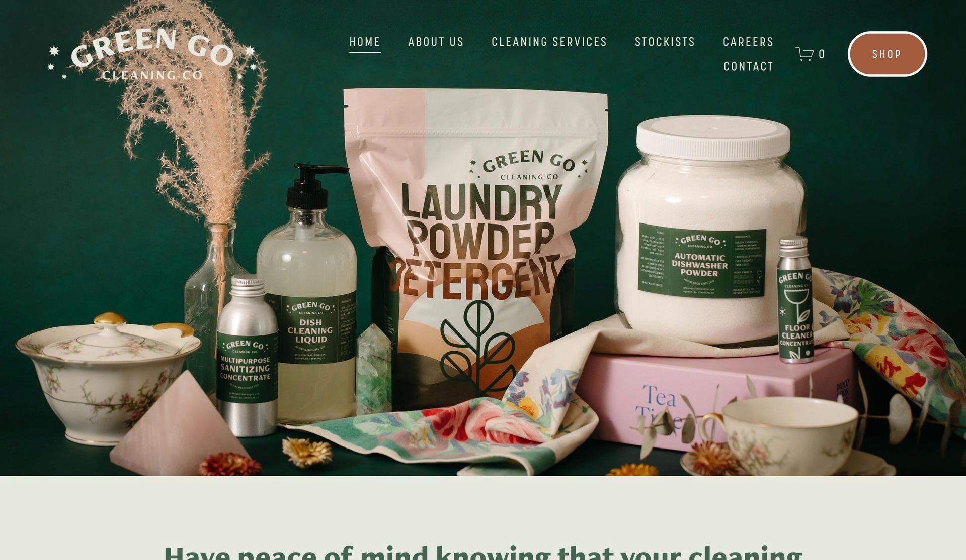 GreenGo Cleaning Co-cleaning website examples