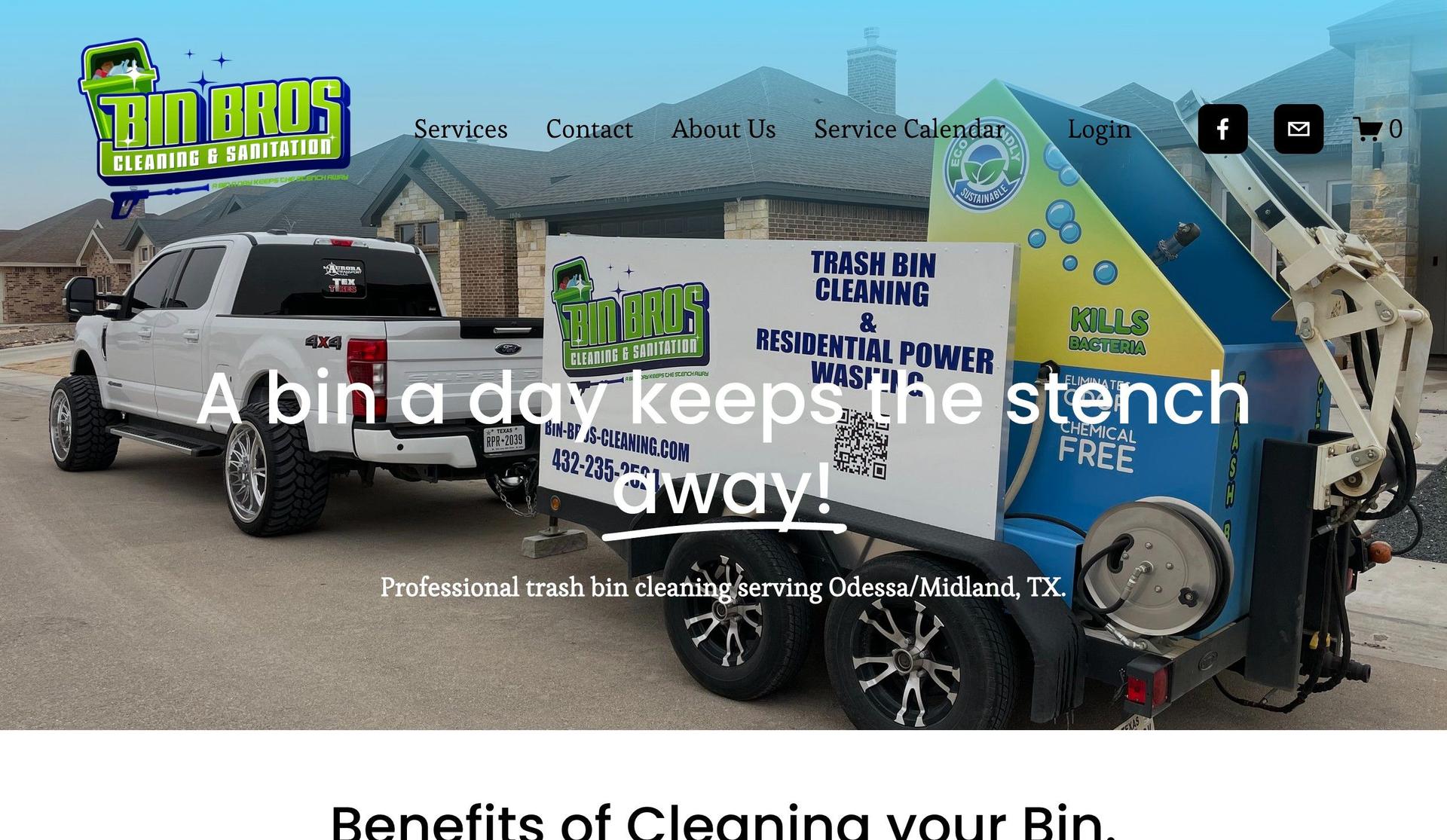 Bin Bros Cleaning-cleaning website examples