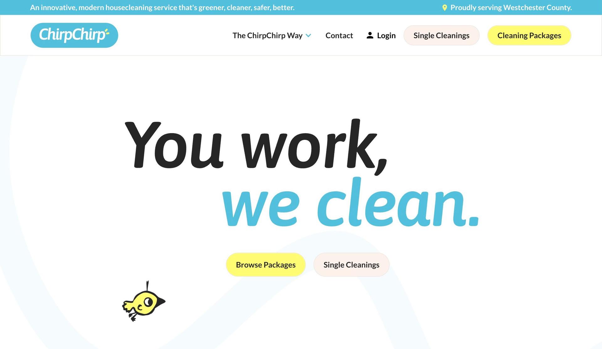 Chirp Chirp-cleaning website examples