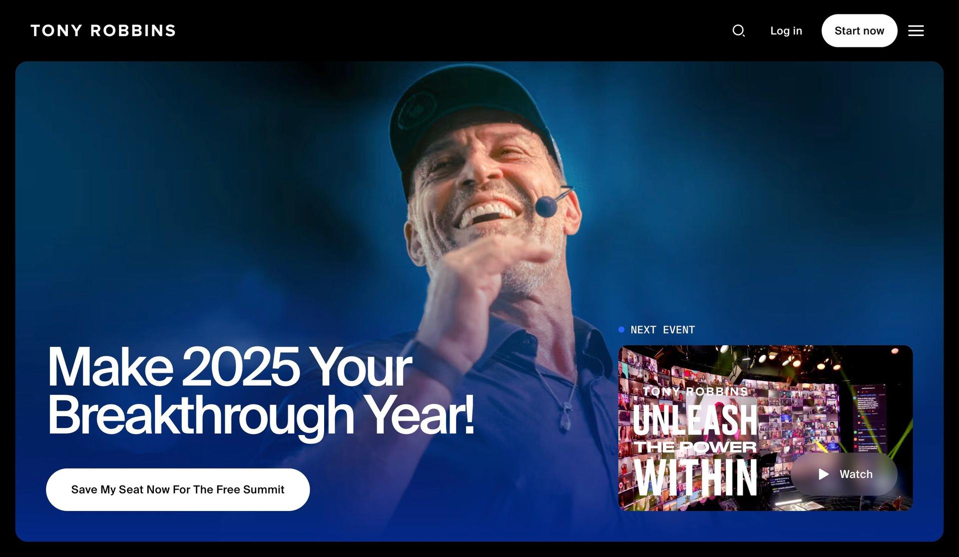 Tony Robbins-coaching websites