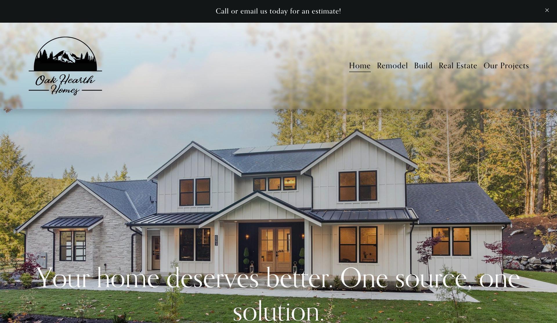 Oak Hearth Homes-construction websites