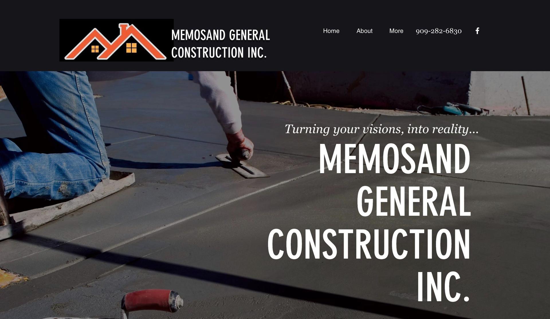 Memos and Construction-concrete websites