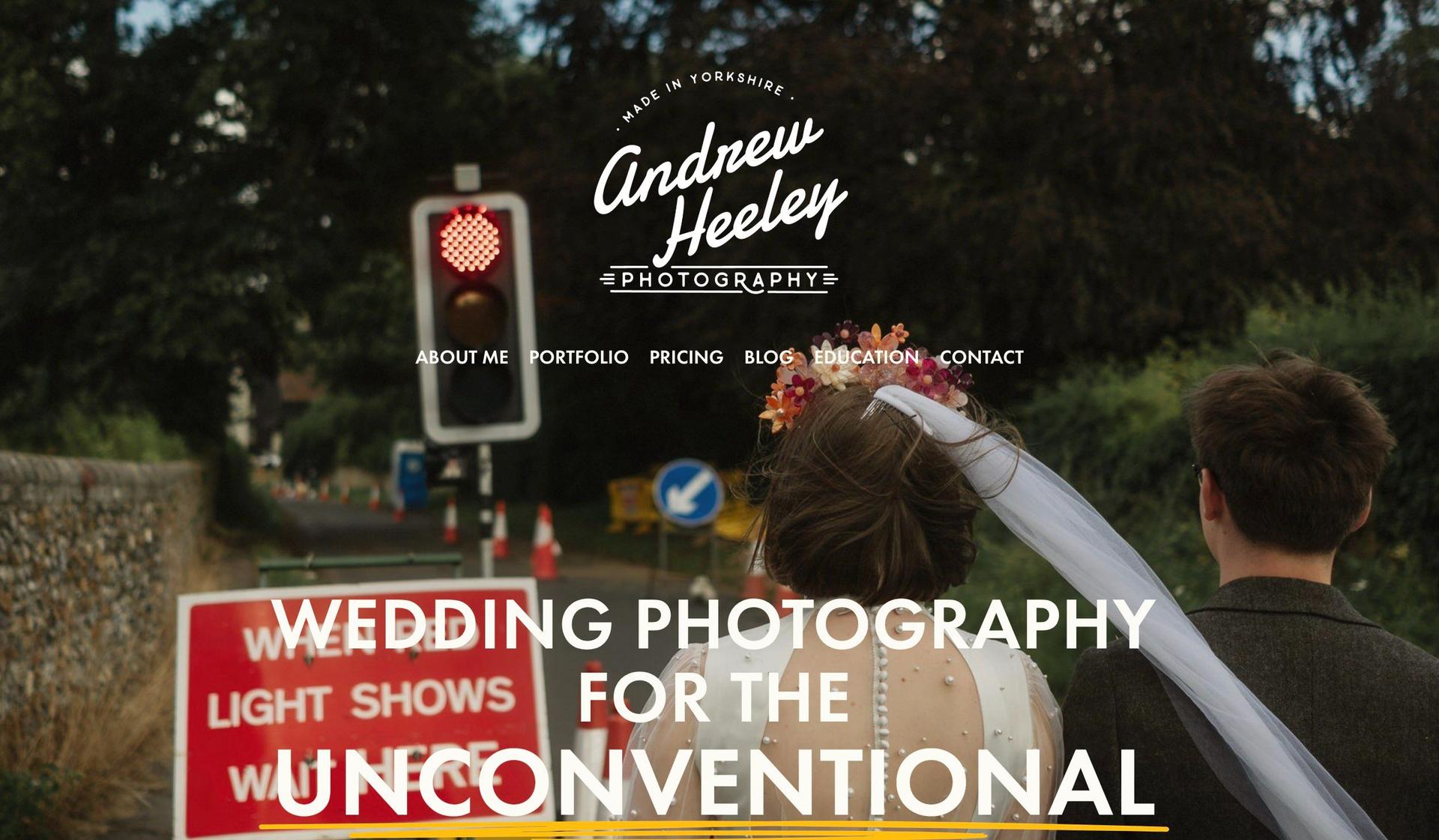 Andrew Heeley Weddings-service website examples