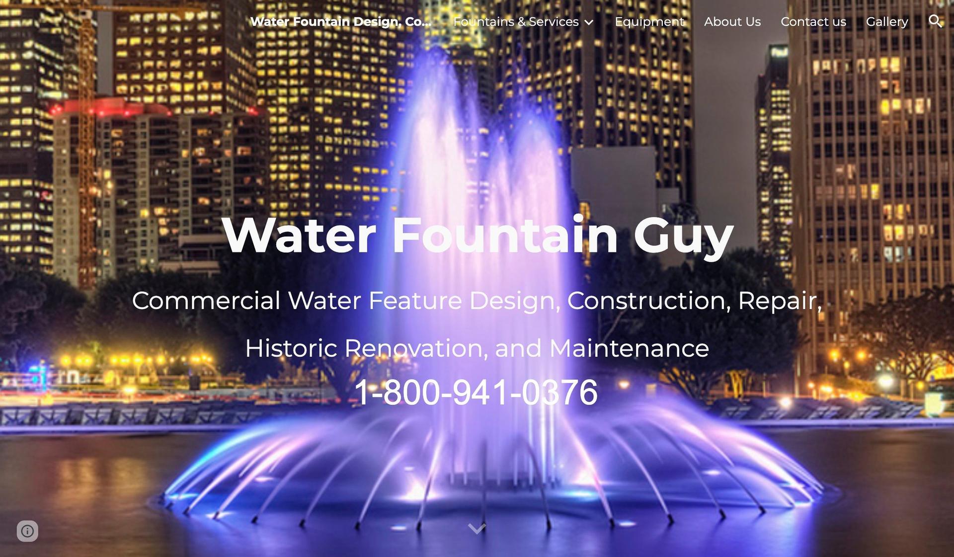 Water Fountain Guy-google sites examples