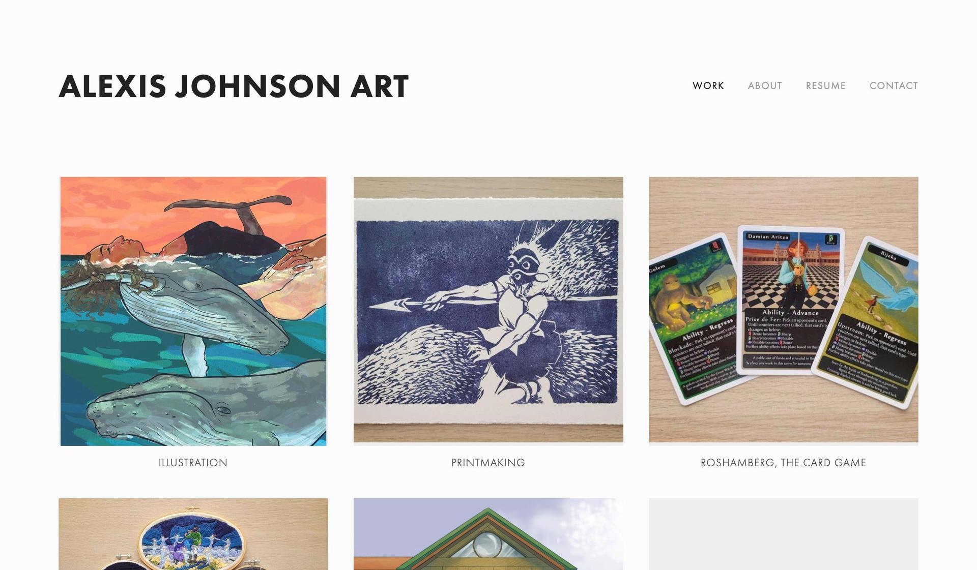 Alexis Johnson Art-graphic design portfolio examples