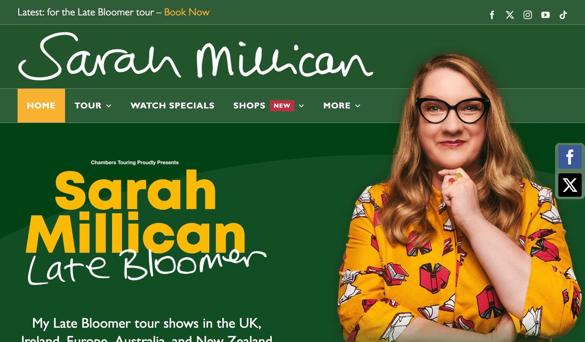 Sarah Millican-comedian websites