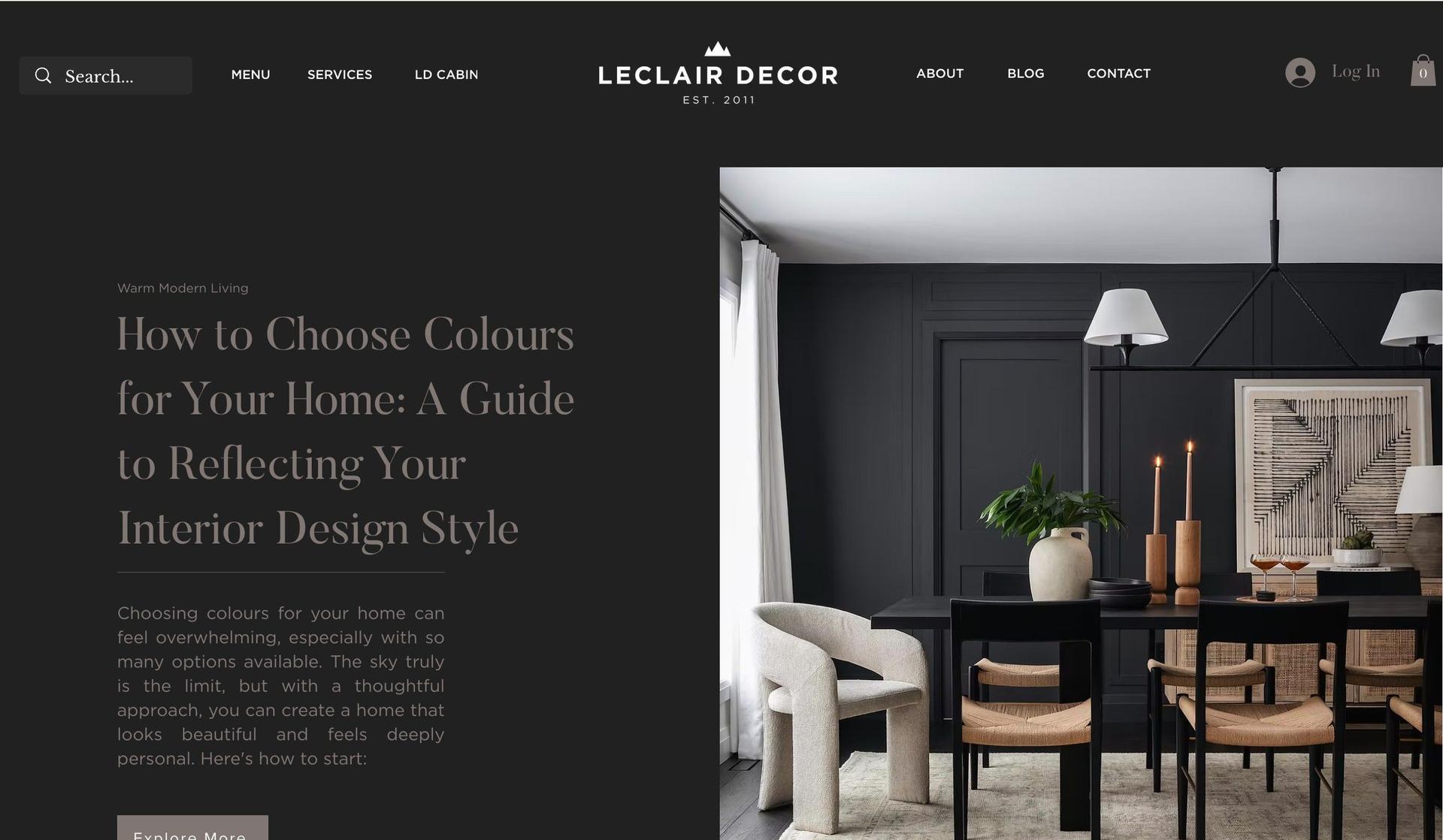 Leclair Decor-interior design websites